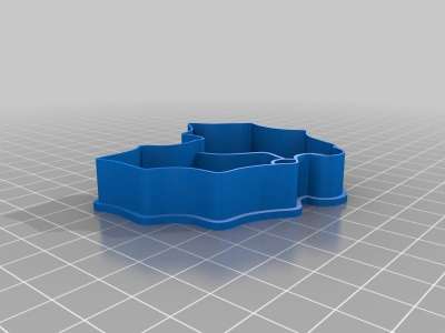 Julekakeformer: juletre, kristtorn og engel