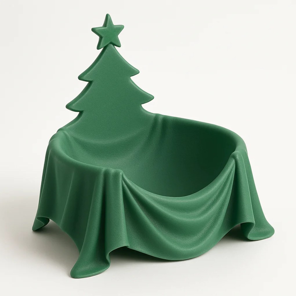 Christmas Tree Candy Bowl – Holiday Peppermint Dish Display - Bilde 3