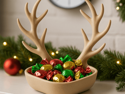 Reindeer Antler Candy Bowl
