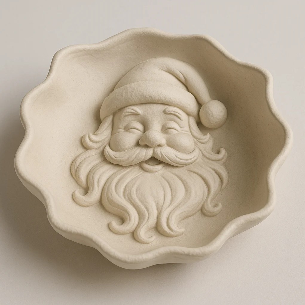 Santa Face Catch-All Bowl – Festive Holiday Key & Jewelry Holder - Bilde 3