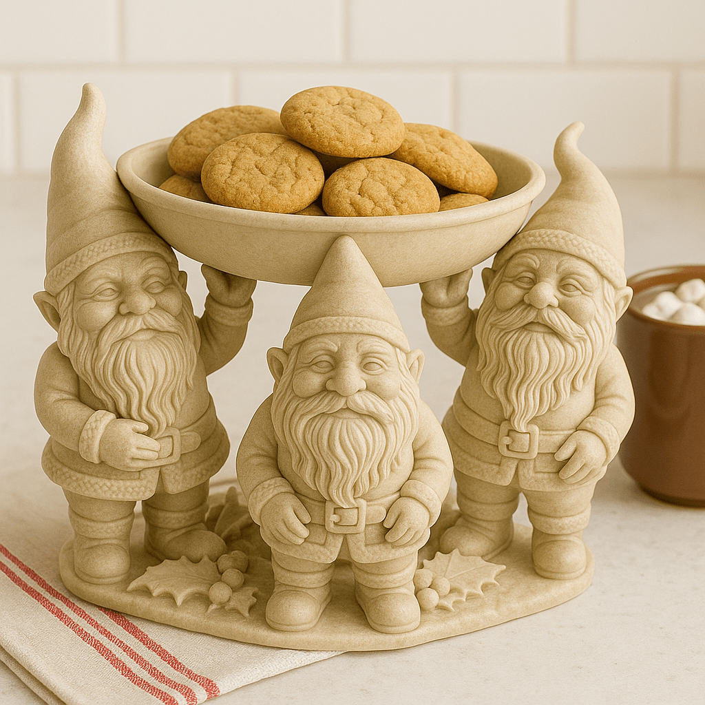 3D Printed Gnome Candy Bowl Holder – Festive Holiday Catch-All Decoration