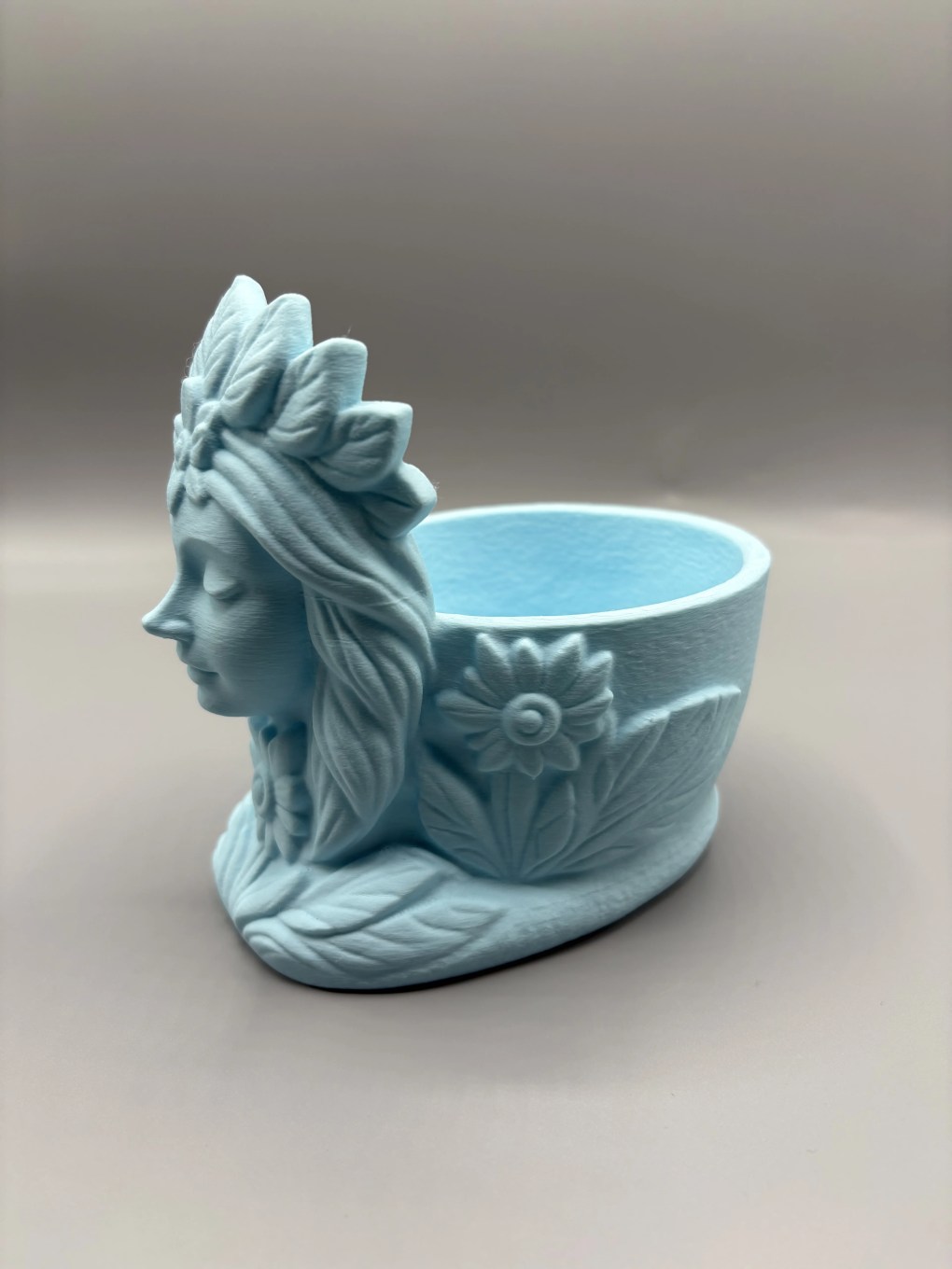 Floral Goddess Succulent Planter – Nature Inspired 3D Printable Pot - Bilde 5